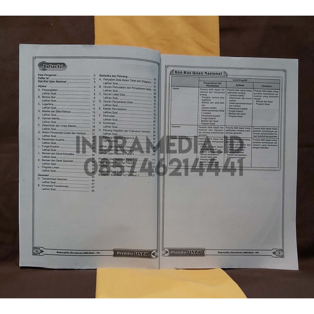 Prediksi Unbk Matematika Non Teknik Smk Mak Kelas Xii Shopee