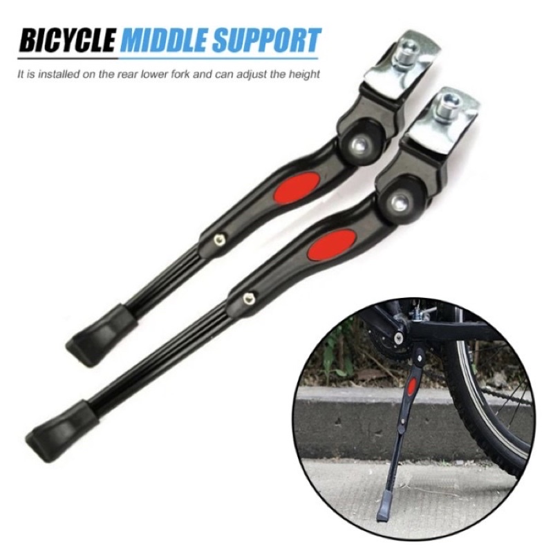 Standar Samping Sepeda kickstand adjustable Alloy