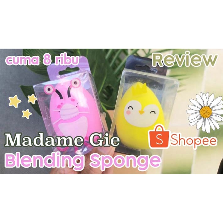 Madame Gie Blending Sponge - MakeUp Beauty Blender Spons | Egg | Cut Egg | Pear Shaped | Telur | Tear | Gucci