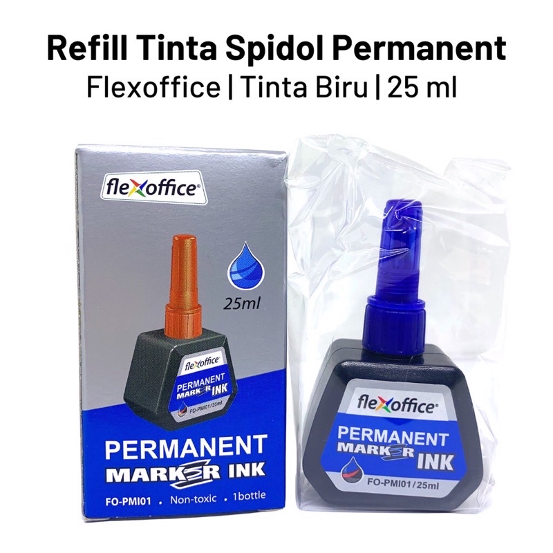 

TINTA REFILL SPIDOL MARKER TINTA BIRU 25 Ml per pcs