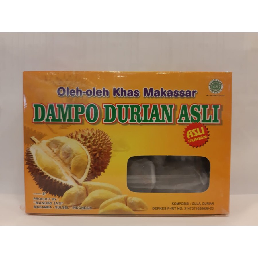 Kue Durian asli Dampo Durian khas Makassar Mandiri Tati 250gr