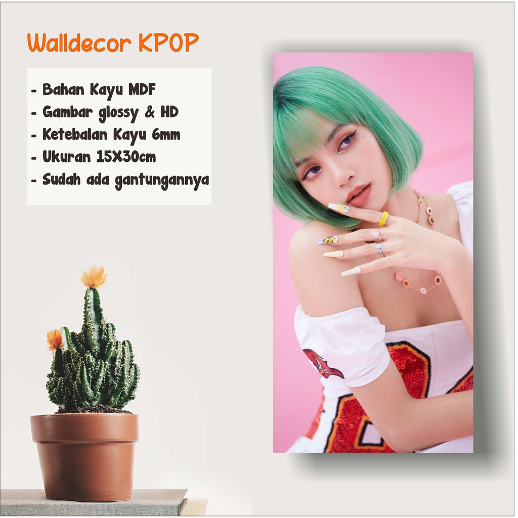 Walldecor Blackpink Ukuran 20x28cm Wall Decor Poster Kayu Hiasan Dinding KPOP Korea