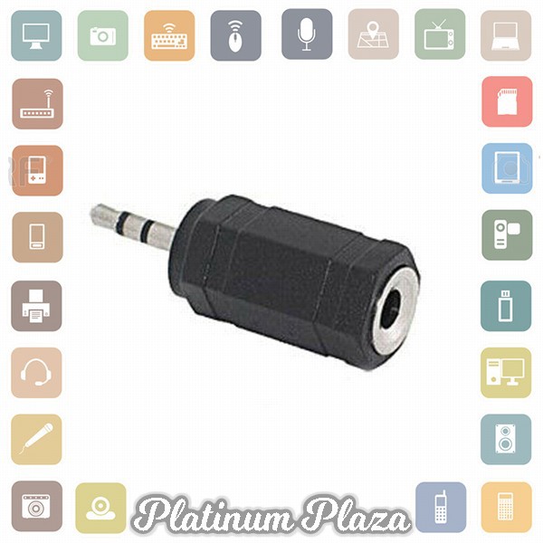 Overfly Adapter Konverter Audio AUX 2.5mm to 3.5mm - RCX-79 - Black`2S1D47-