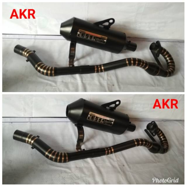 Knalpot over Japan black - knalpot klx - knalpot crf