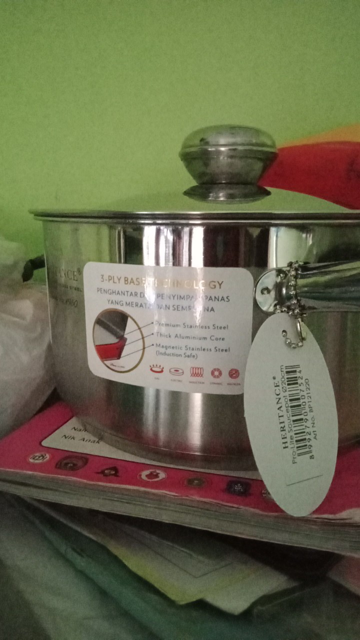 Panci Sauce Pot D20cm Bima Heritance Prolite, Tutup Stainless Steel