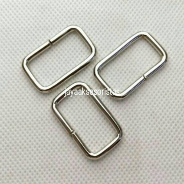 Ring kotak nikel tas 2.5 cm murah