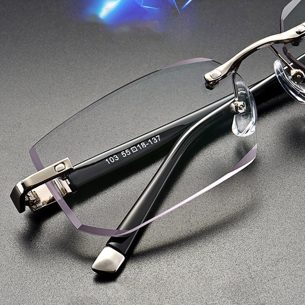 MXBEAUTY Kacamata Presbyopic Frameless Glasses Anti Radiasi Anti Blue Light Blocking Eyeglasses Female Kacamata Anti Radiasi Wanita Sale Kacamata Baca Kaca Anti Radiasi