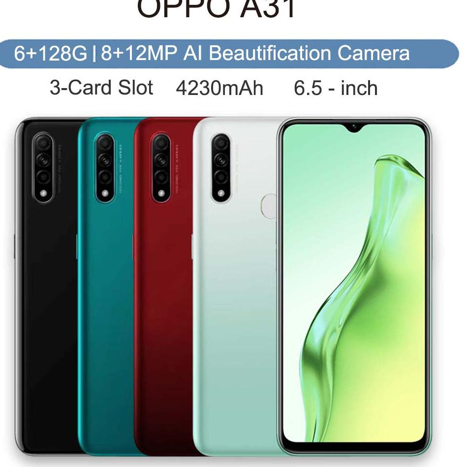 oppo smartphone baru hp murah Oppo A31 Ram 6+128gb handphone (KODE 0)