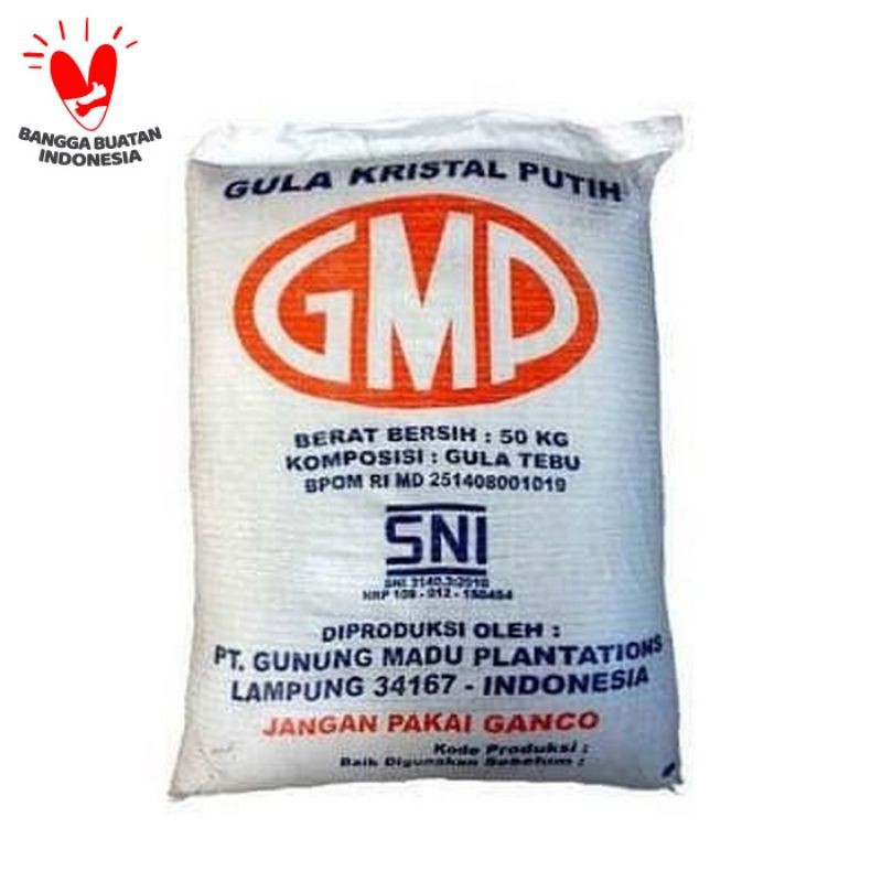 

Gula pasir GMP kuning 1kg 1 kilo