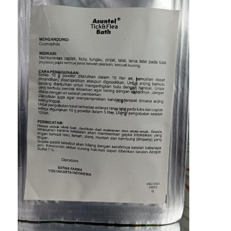 Menarik.. ASUNTOL PEMBASMI KUTU HEWAN ASUNTOL-ANJING-SAPI-KUDA-BABI-KERBAU KELINCI PEMBASMI KUTU HEW