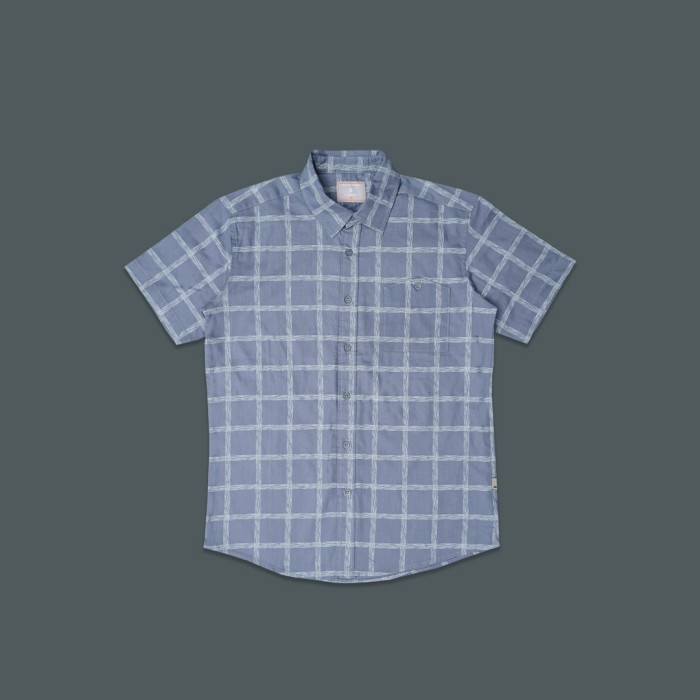 Kemeja Distro Kemeja Cowok Atasan Pria Men Casual U0N2 TANGAN PENDEK JIMMY AND MARTIN 3001 L