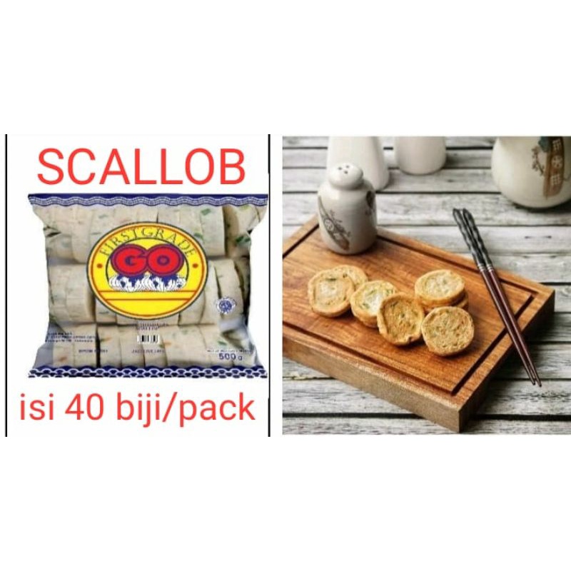

Scallob olahan ikan 40biji/bks