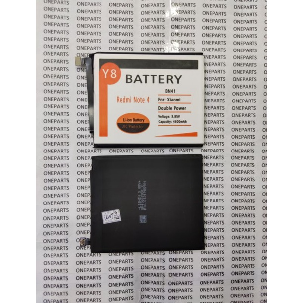 BAT BATTERY BATERAI BATRE XIAOMI REDMI NOTE 4 BN41 Y8 DOUBLE POWER