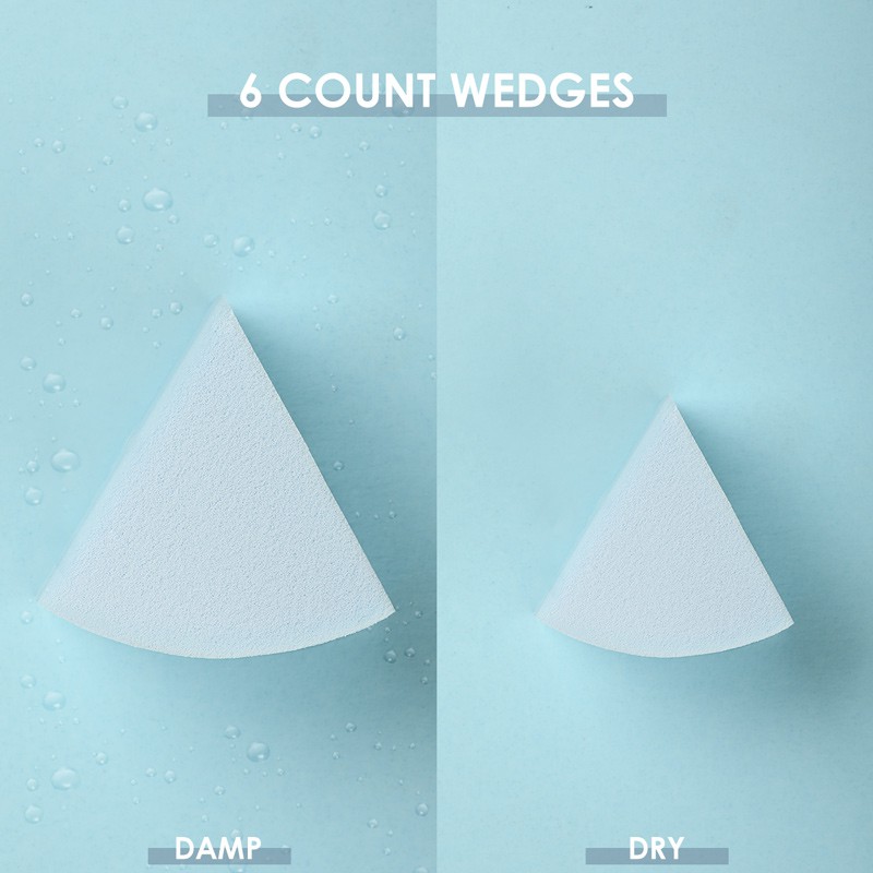 FOCALLURE Beauty Blender soft sponge makeup tool (6pcs in 1 bag)