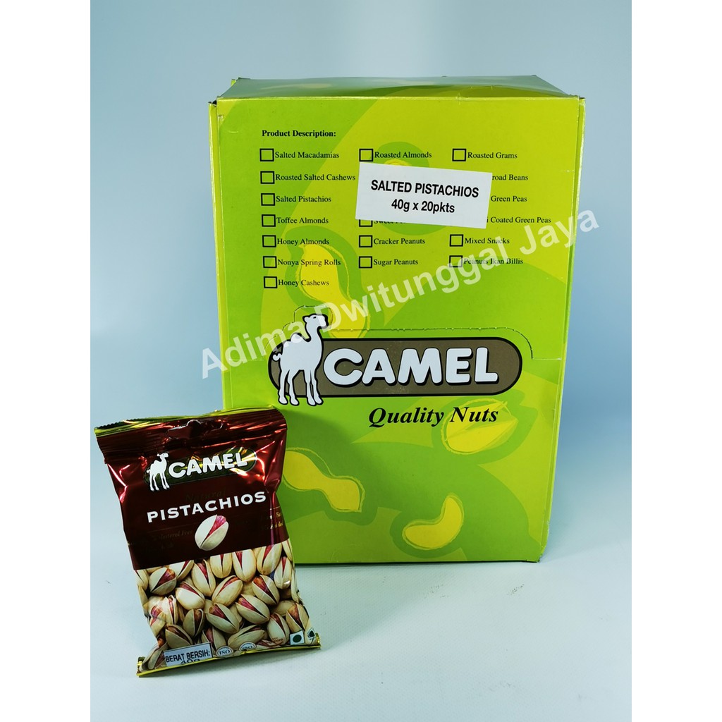 Kacang Pistasio Camel / Salted Pistachio Camel 40 gr