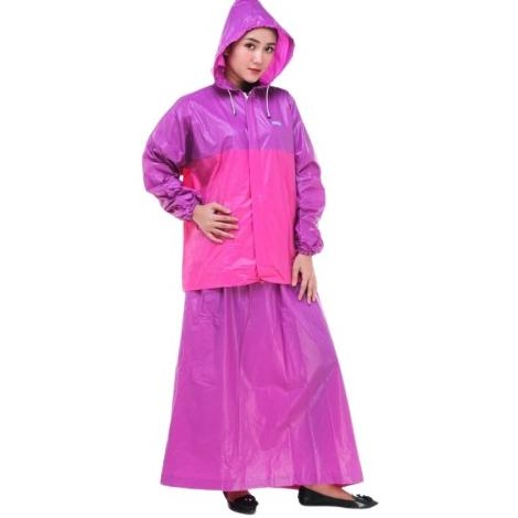 Jas Hujan Ujan Wanita Perempuan Cewek Rok Gamis Mush Dewasa Jumbo Syari Motif lucu Unik Valencia H46