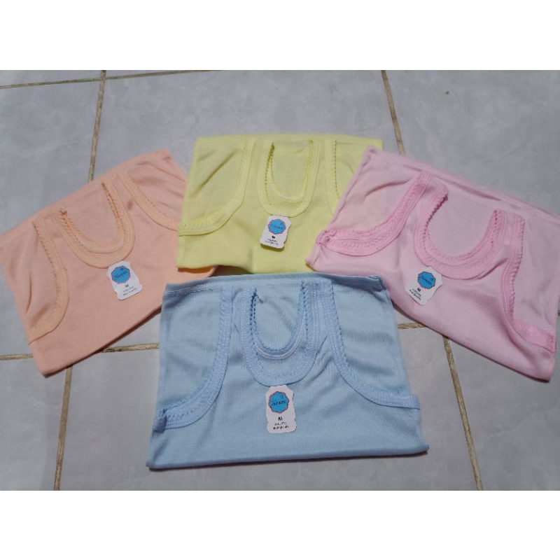 (3 PCS) SINGLET NONIC WARNA/SINGLET ANAK WARNA/KAOS DALAM ANAK