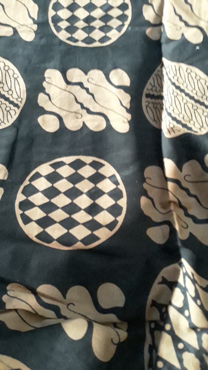 Tunik Batik Coklatan Jumbo Ld 120 Bahan Katun