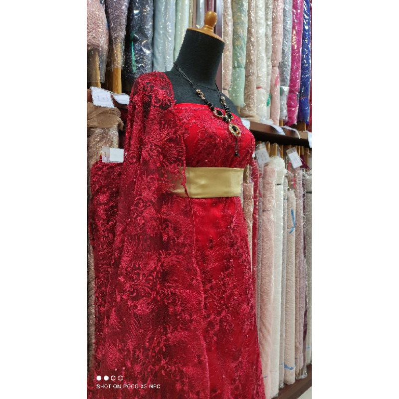 Kain Tile Brokat Lace Dress Kebaya Sale