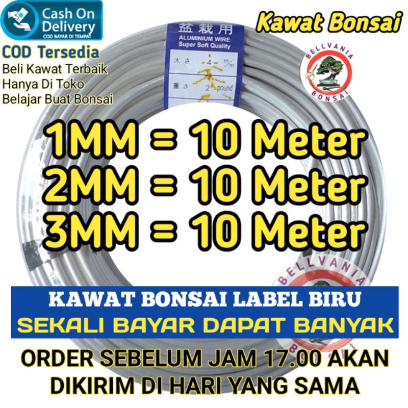 

Ecer Kawat Bonsai Sepaket Dapat 30 Meter