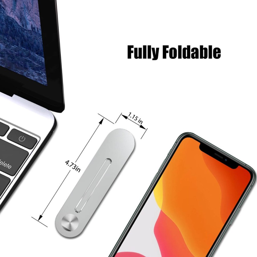 Laptop Aluminium Alloy Magnetic Extension Stand, Dudukan Layar Ganda untuk iPhone Xiaomi Samsung