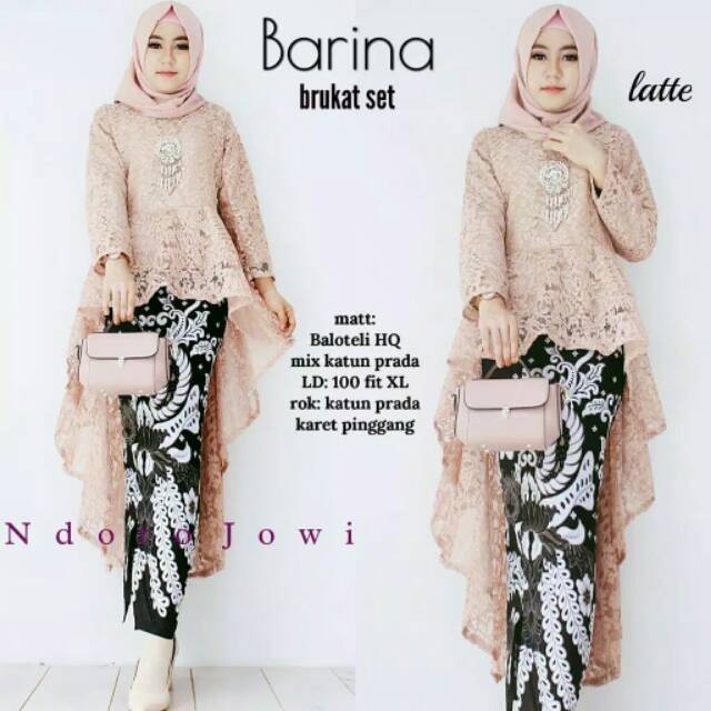 SET KEBAYA BRUKAT MODERN READY UKURAN JUMBO XXL | BISA BAYAR DITEMPAT KEBAYA FURING TERMURAH