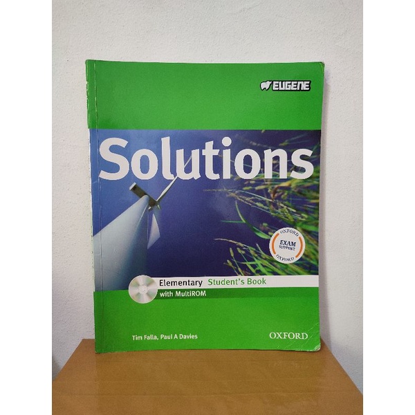 Buku solutions elementary students book with multirom oxford