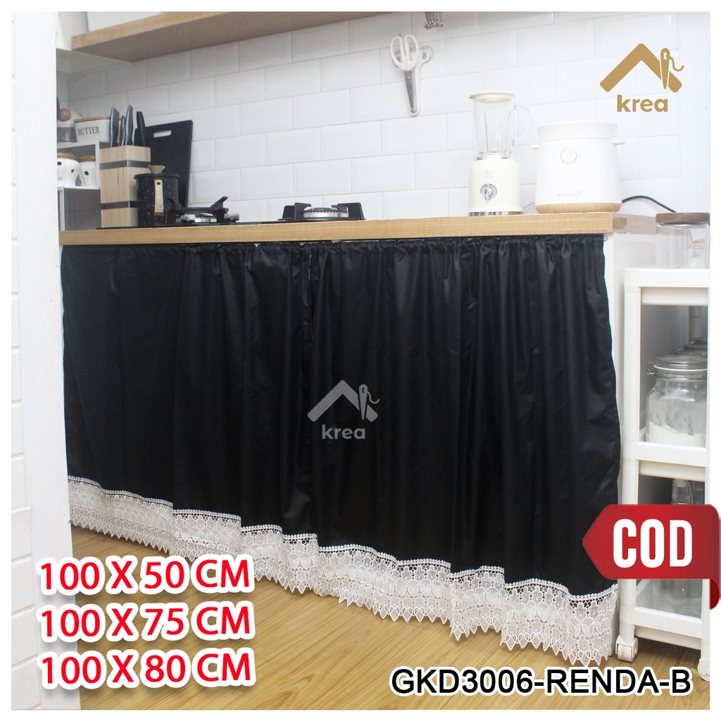 GORDEN KOLONG DAPUR RENDA BAWAH UKURAN 50cm 75cm 85cm