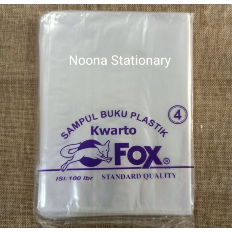 

Fox Sampul Buku Tulis Plastik Kwarto (ISI 10 LEMBAR) (Sidu 38/58/100)