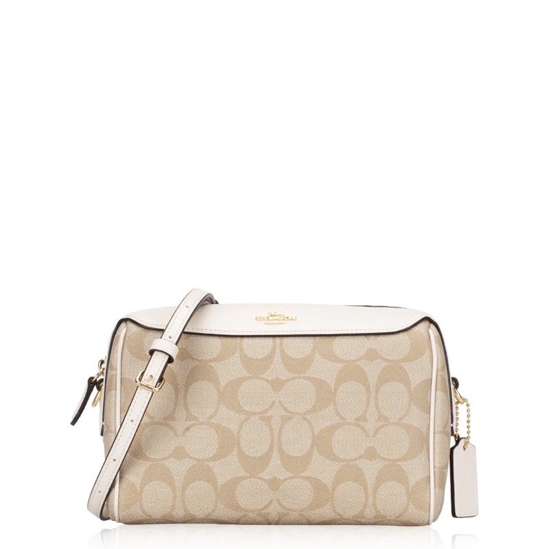 COC F77879 Bannett Crossbody In Signature Canvas - Light Khaki