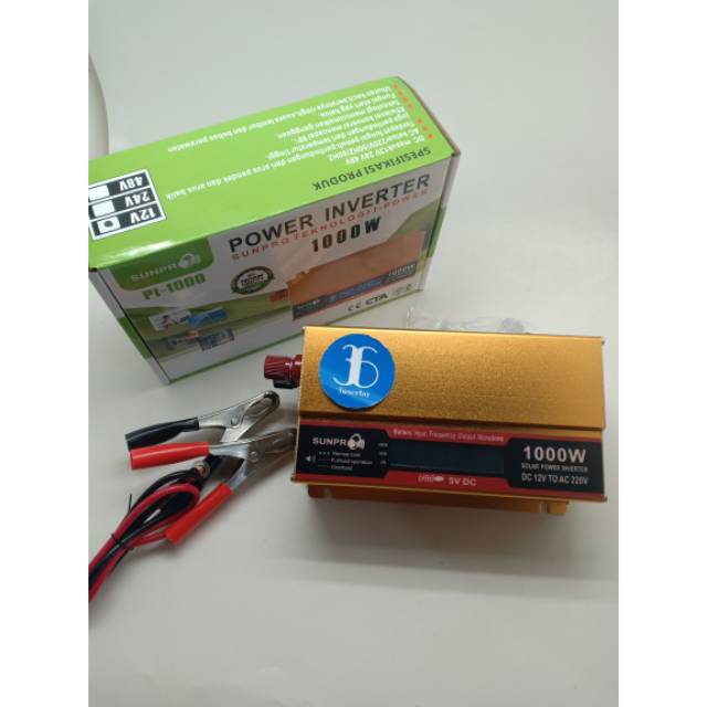 Power Inverter Sunpro Pi1000 - Inveter Rubah Dc Menjadi Ac Pi-1000