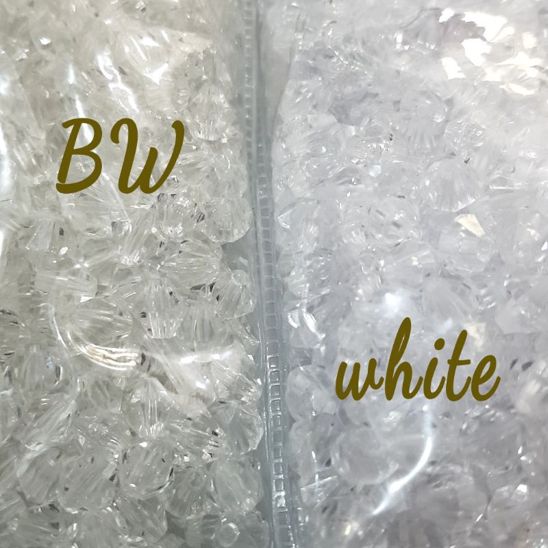 100 bj Mote Diamond 8mm Clear Bening Manik 8mm