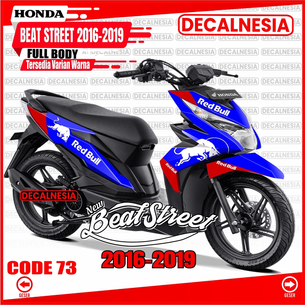 Decal Stiker Beat Street Full Body Old 2018 2019 Motor Honda Beat Street 2016 2017 Modifikasi Dekal 