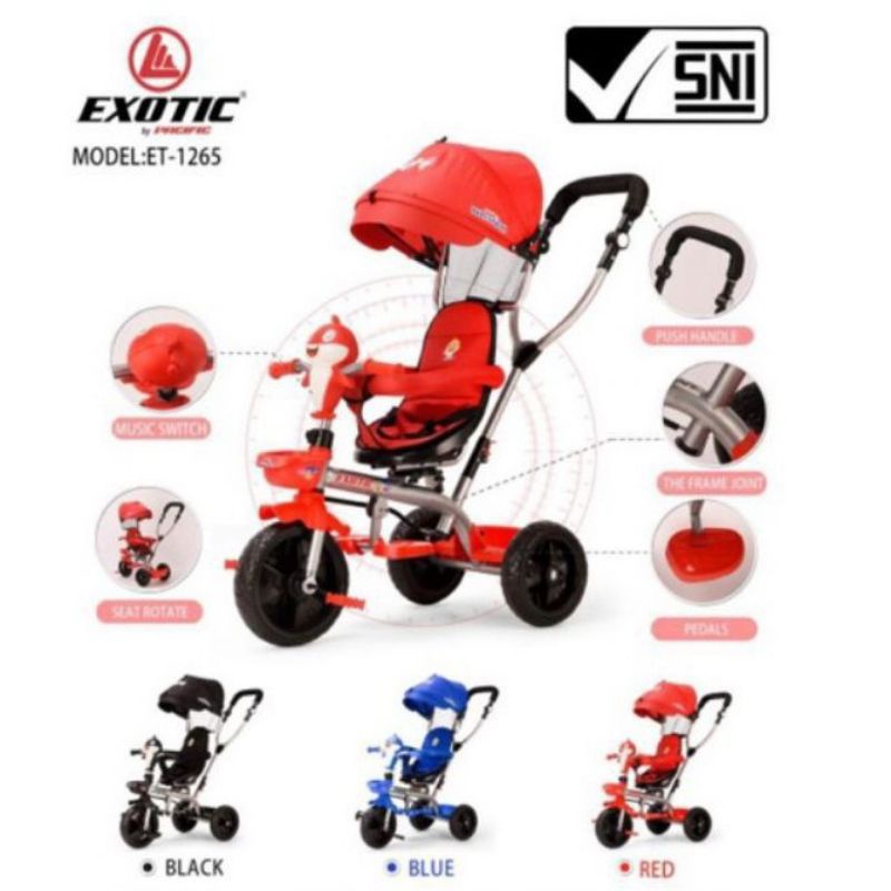 sepeda roda tiga tricycle et-1265.EXOTIC Toys