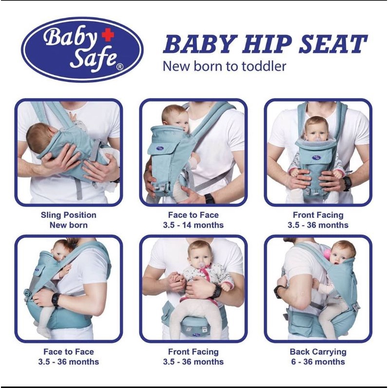 Baby Safe hip seat NC06B new born To toddler Hipseat Baby safe NC06B Gendongan multifungsi