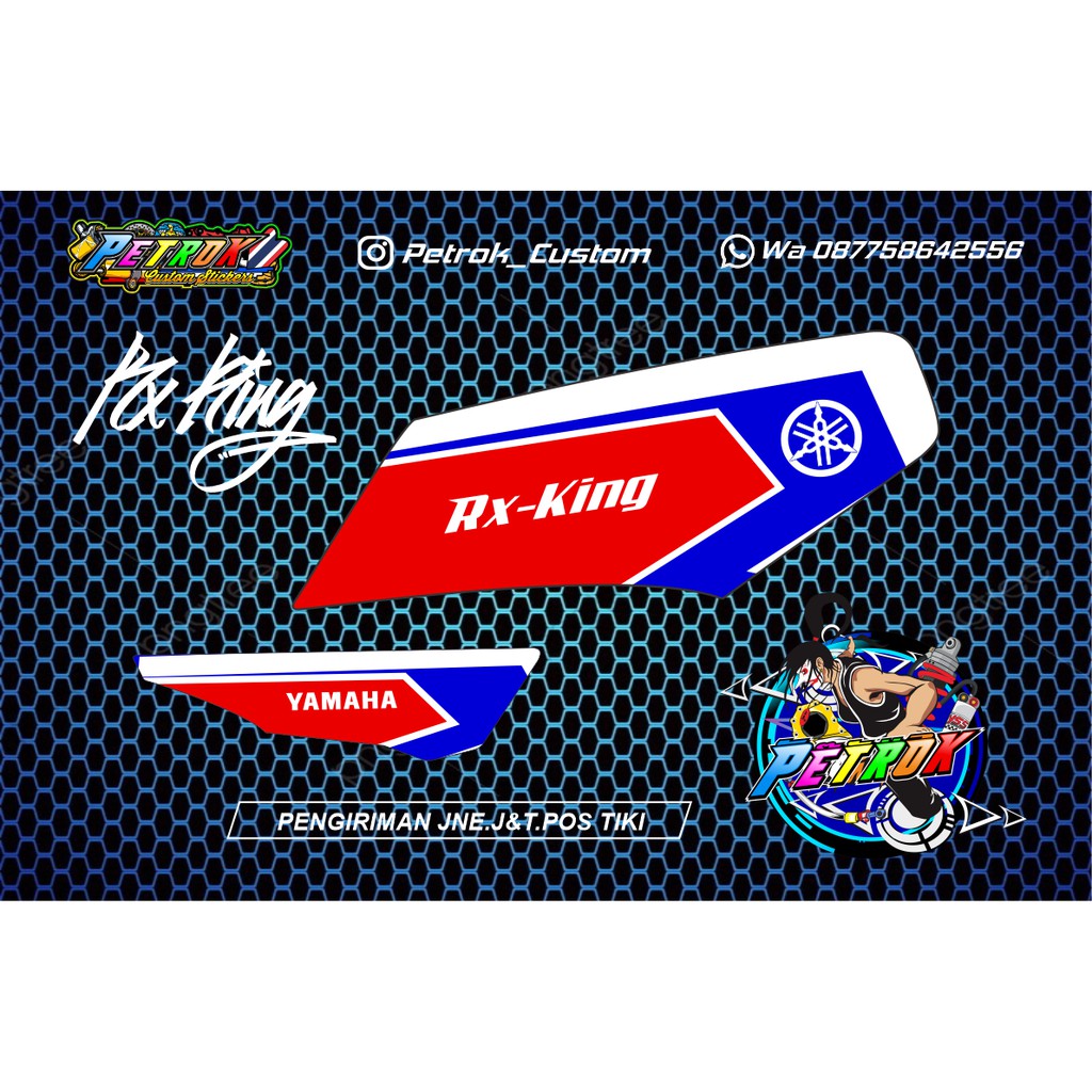Striping Variasi Rx King Les Stiker Motor