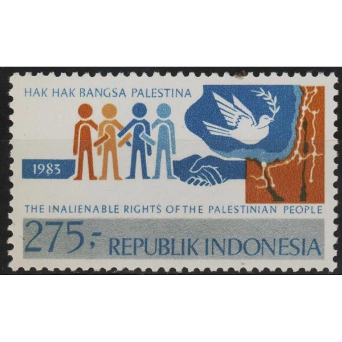 

Perangko Filateli H67 Indonesia MNH 1v 20.12.1983 Inalienable Of The Palestinian People