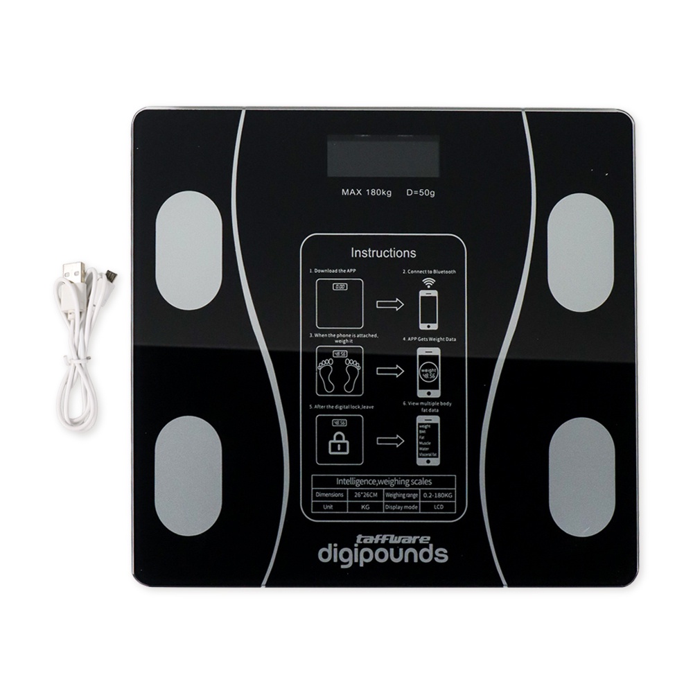 TIMBANGAN BADAN DIGITAL ELETRONIK HEALTH SCALE 180KG BODY FAT UKUR KADAR LEMAK