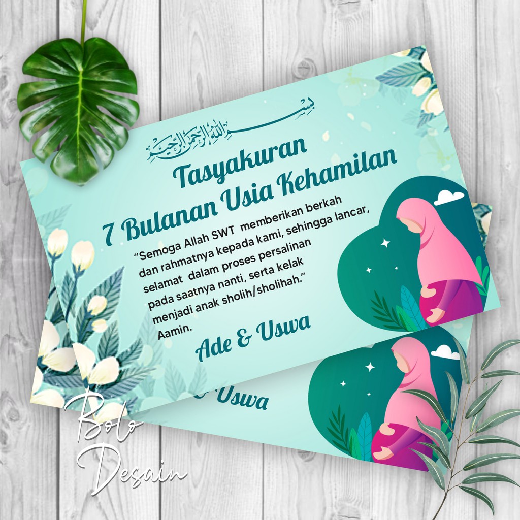 Jual Kartu Ucapan Label Untuk Syukuran Kehamilan 4 Bulanan 7 Bulanan Shopee Indonesia 3759