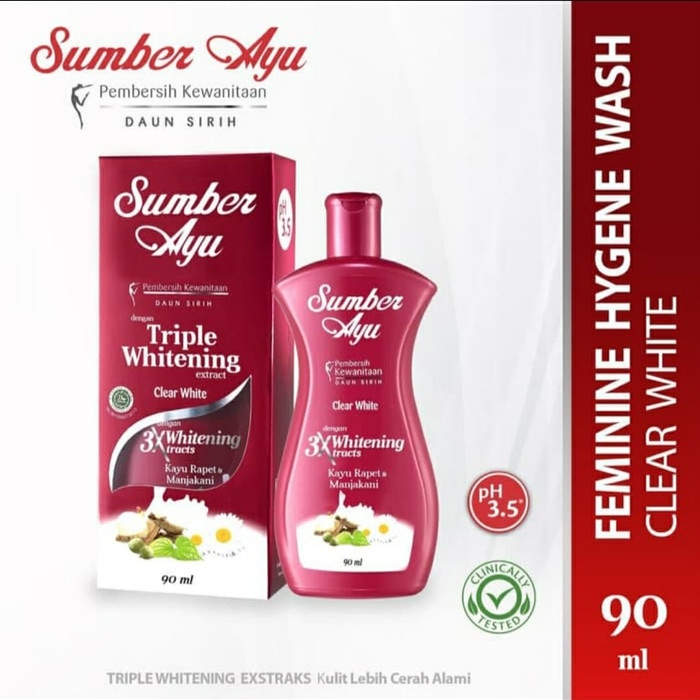 Sumber Ayu Clear White Triple Whitening Extract Sabun Pembersih Kewanitaan