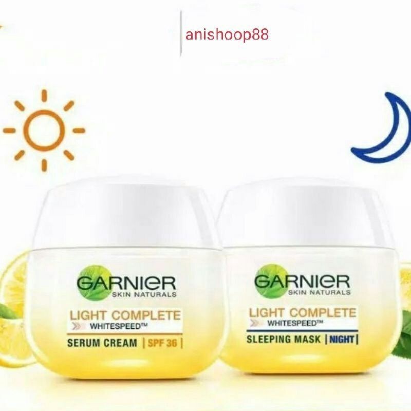 Garnier Light Complete Day Cream / Night Cream 50 mL / Cream Siang Malam