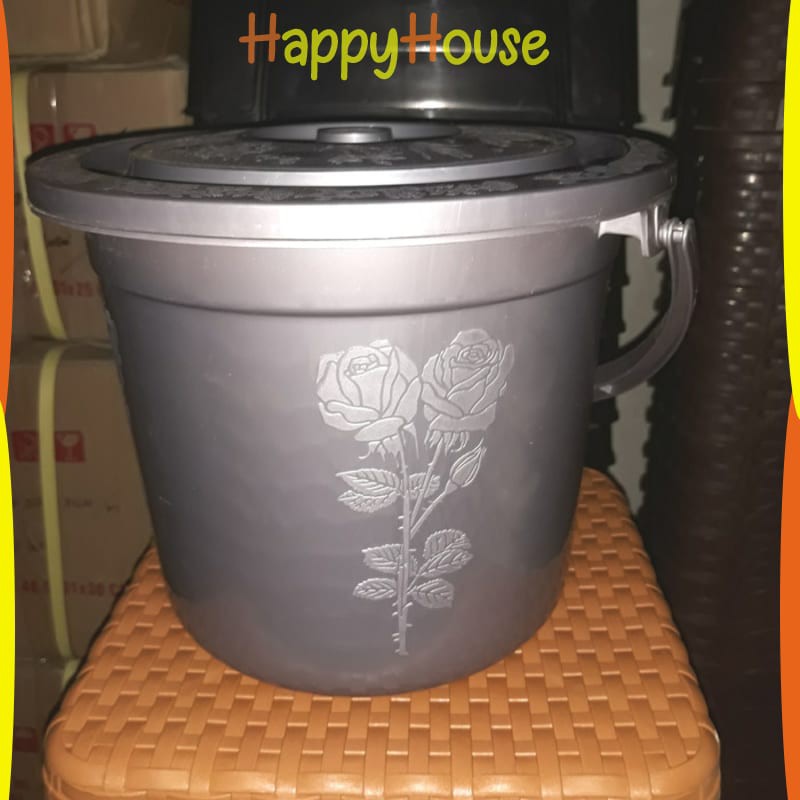 (PROMO) Ember Plastik Abu 10 Ltr | Ember Tutup | Ember Air | Ember Kecil