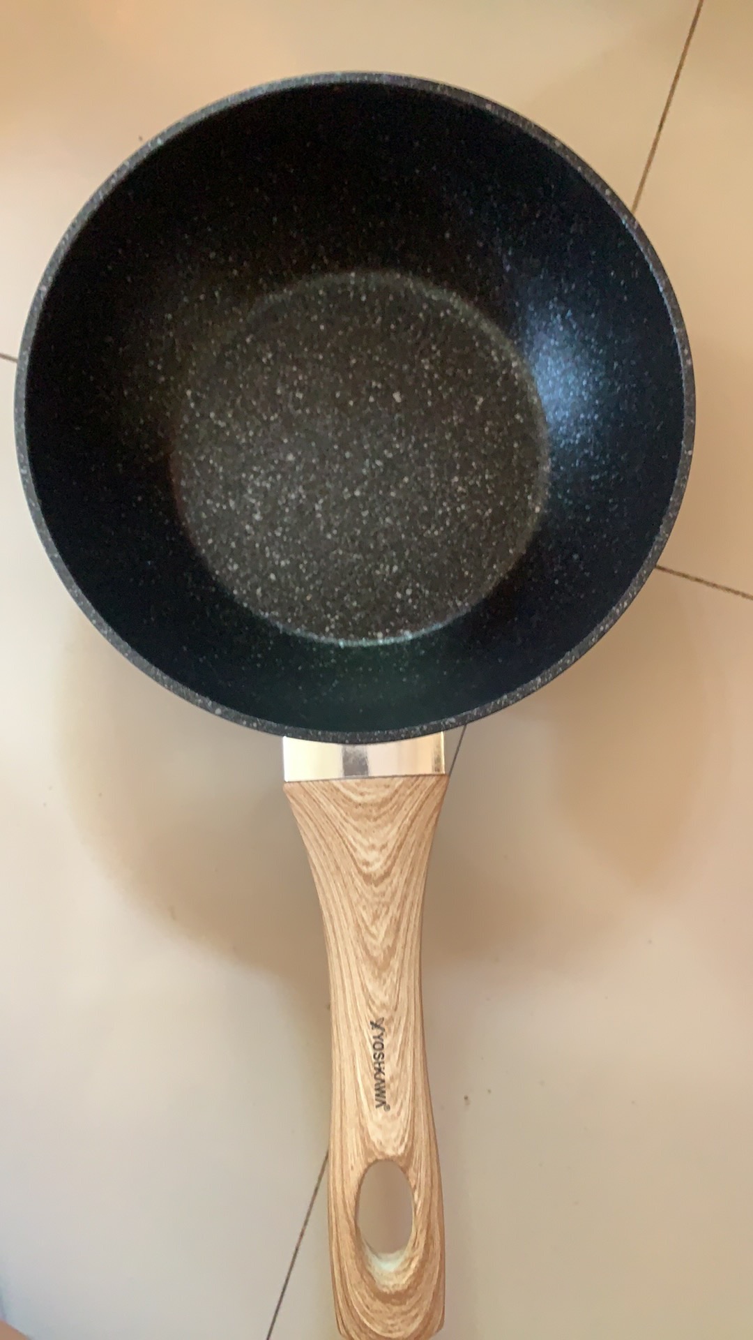 Wajan Wok Non Stick Marble D20cm Yoshikawa