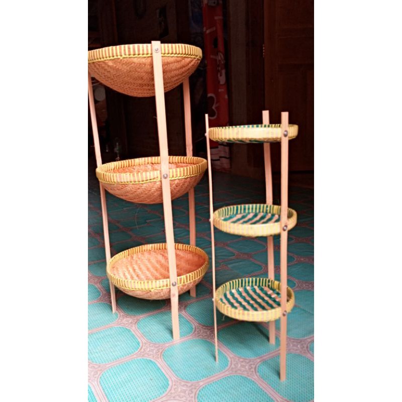 rak bumbu.rak bambu.tempat bawang.rak dapur