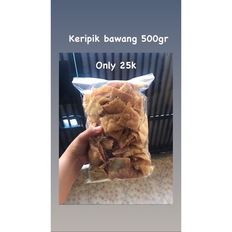 

keripik pangsit bawang