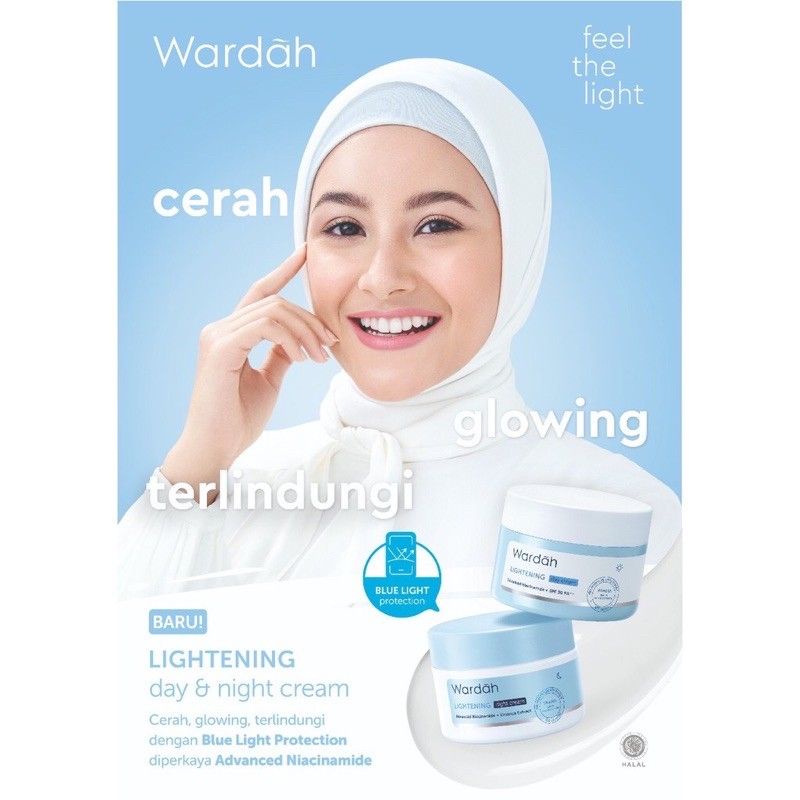 Wardah Lightening Day Cream/Night Cream 30gr dan 20Ml