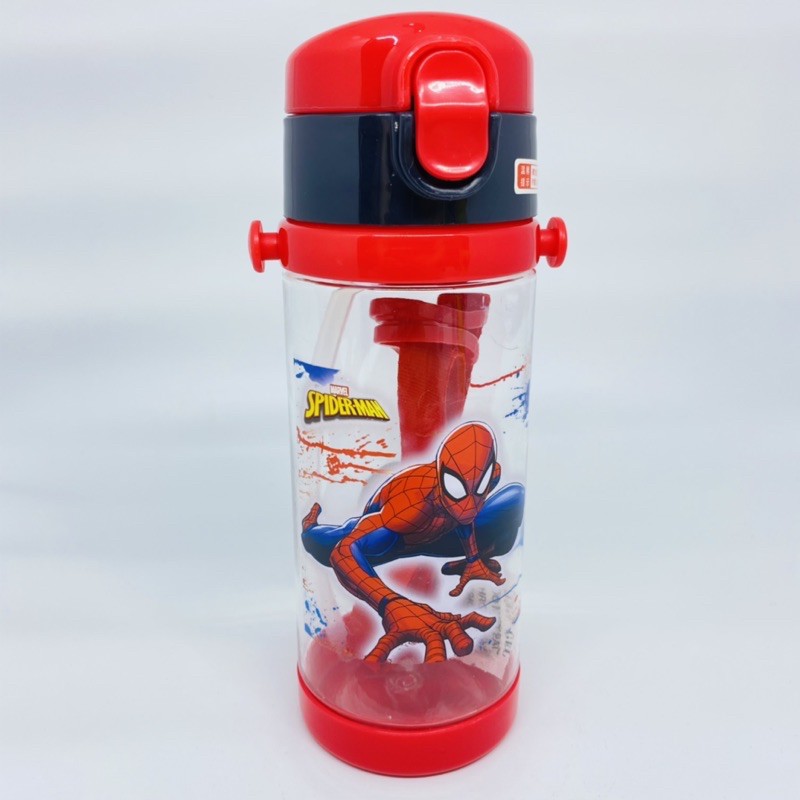 botol minum sedotan 500ml tali panjang spiderman frozen unicorn thomas and friends