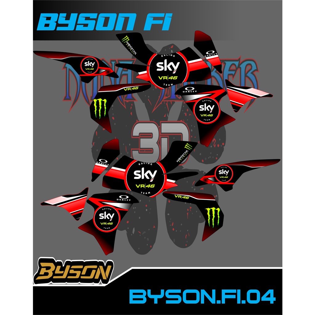 (COD)STRIPING STICKER BYSON FI STIKER BYSON FI NEW STICKER LIS LIST BYSON FI CODE 04