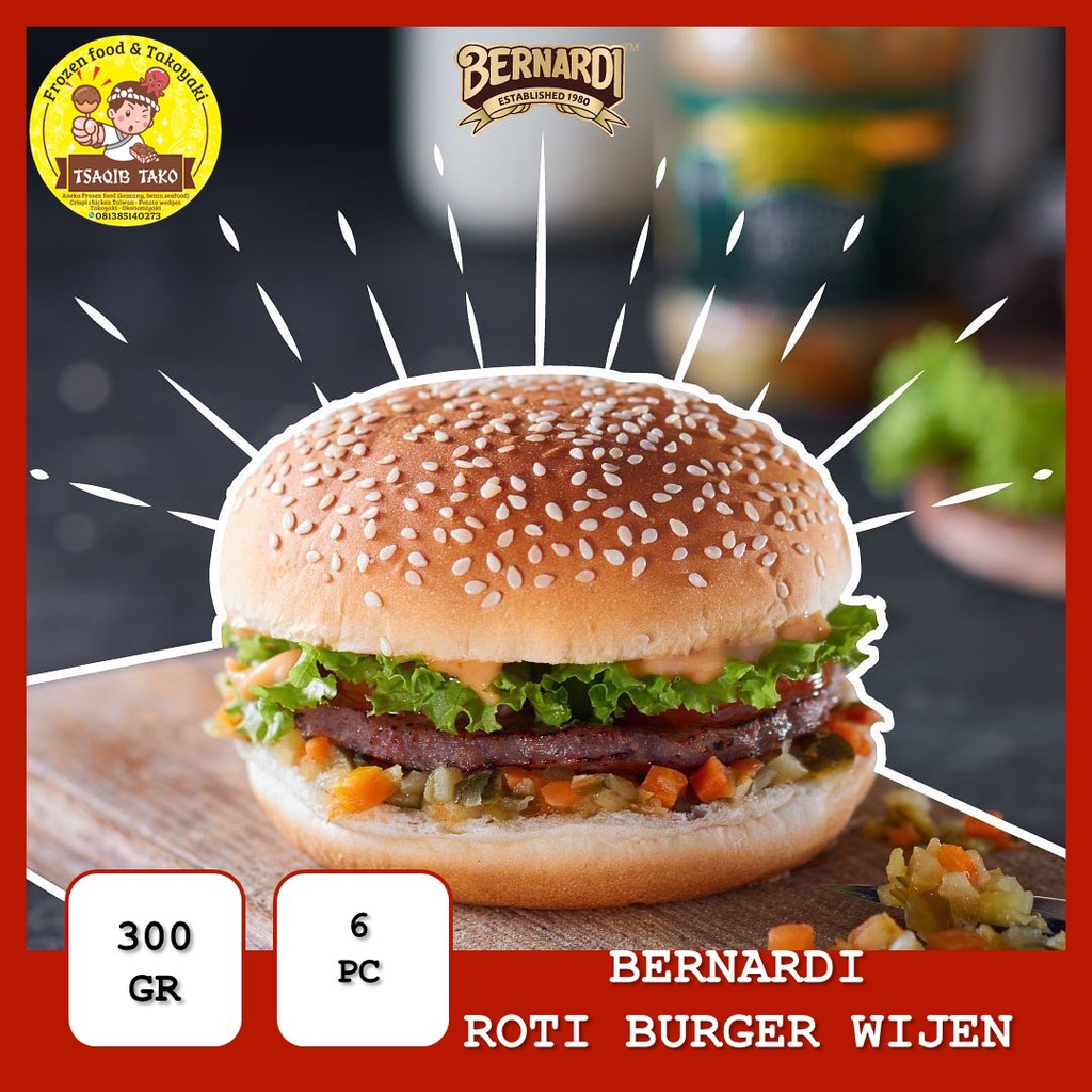

PORMO ROTI BURGER DENGAN WIJEN ISI 6PCS BERNARDI