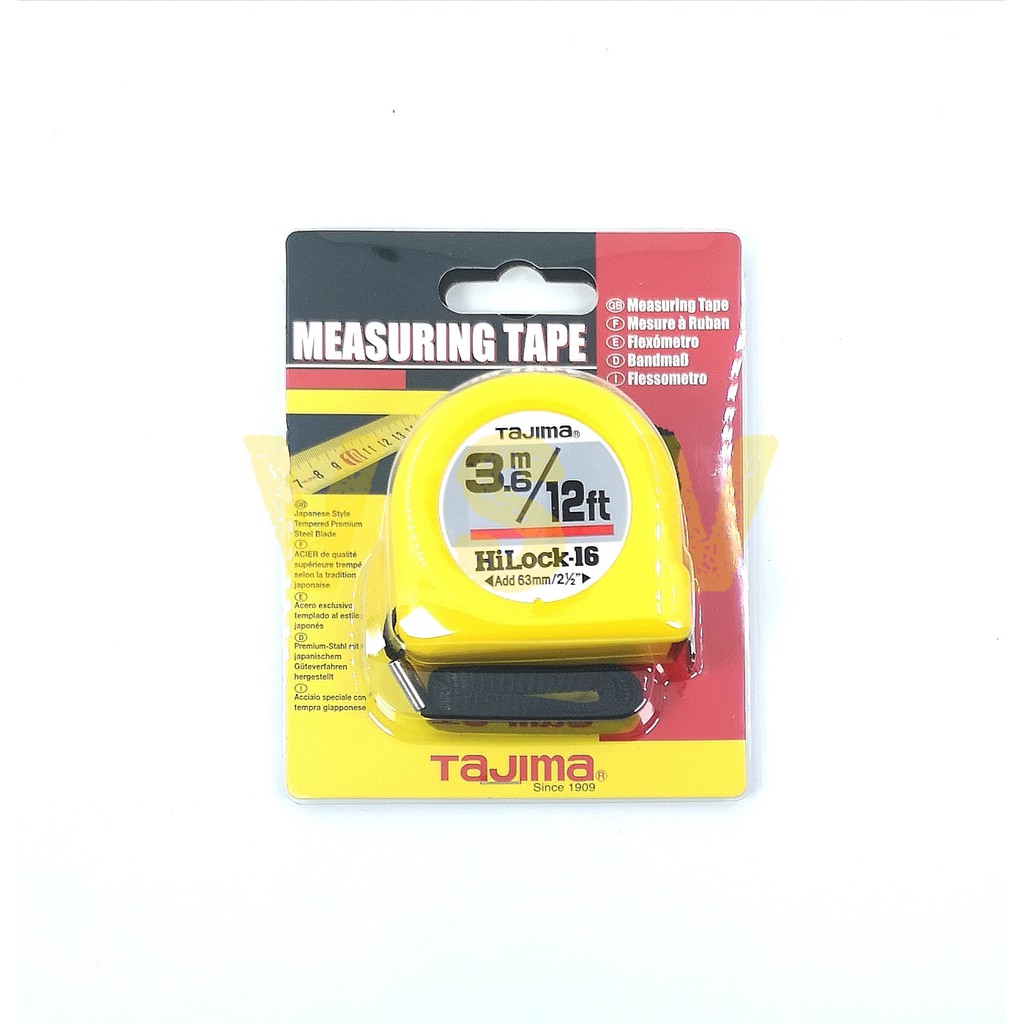 Tajima Measuring tape Hilock 3.6m Meteran 3m Tajima